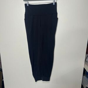 PrAna Black Workout Jogger Pants Sz Small side pockets Exc condition